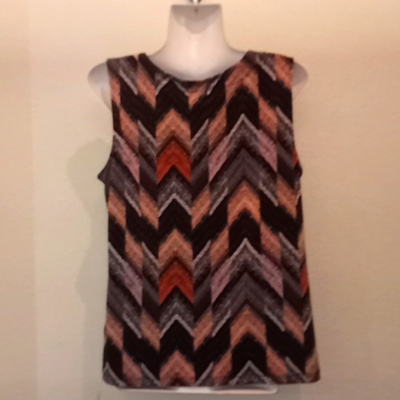 Jones Studio Separates Sleeveless Printed Shell Blouse-#0121 - Picture 9 of 12